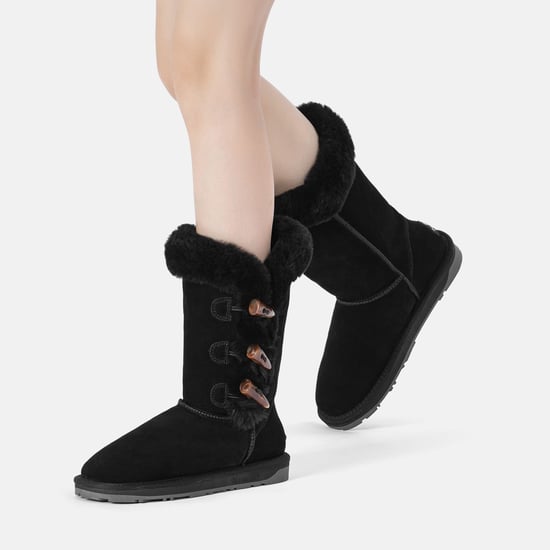 EVER AU Damenstiefel mit Hornknöpfen - Ashy - Image 2