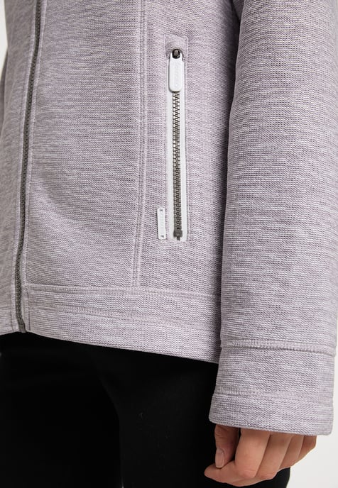 ICEBOUND Serie Yuka Strickfleecejacke Damen Helllavendel-Melange - Image 5