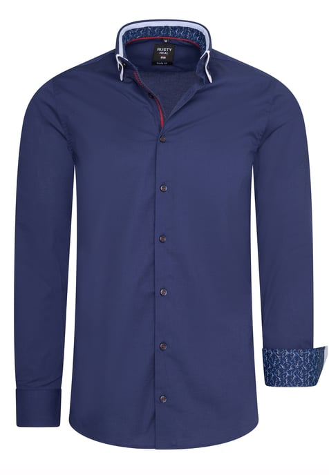 Rusty Neal Overhemd Regular Fit  Blau - Image 1