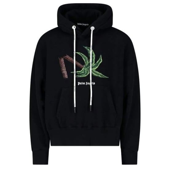 Palm Angels Gebrochene Palme Schwarzer Hoodie - Image 1