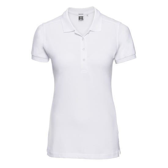 Russell - Poloshirt Stretch für Damen (Weiß) - Image 1