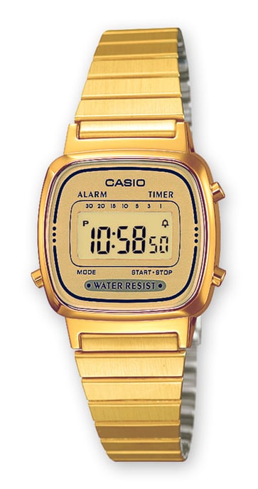 Casio Casio Kollektion Damen Gold Uhr LA670WEGA-9EF - Image 1