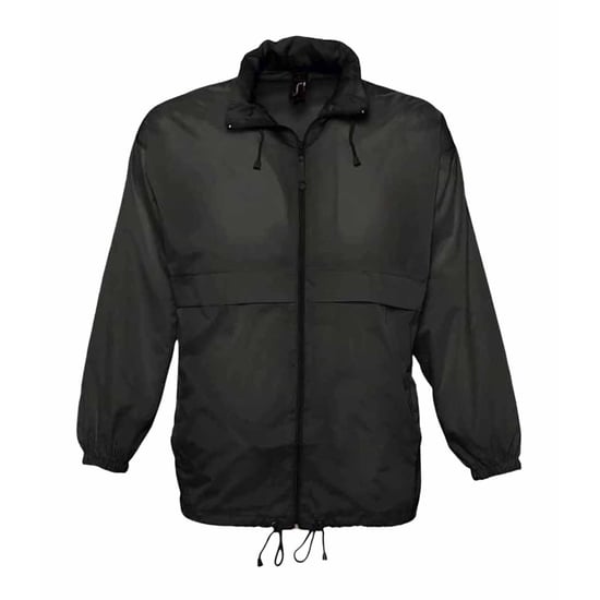 SOLS Unisex Surf Windbreaker / Jacke, besonders leicht (Schwarz) - Image 1