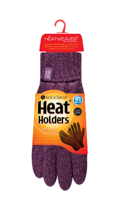 Heat Holders - Womens Cable Knit 2.3 tog Handschuhe für den Winter - Image 2
