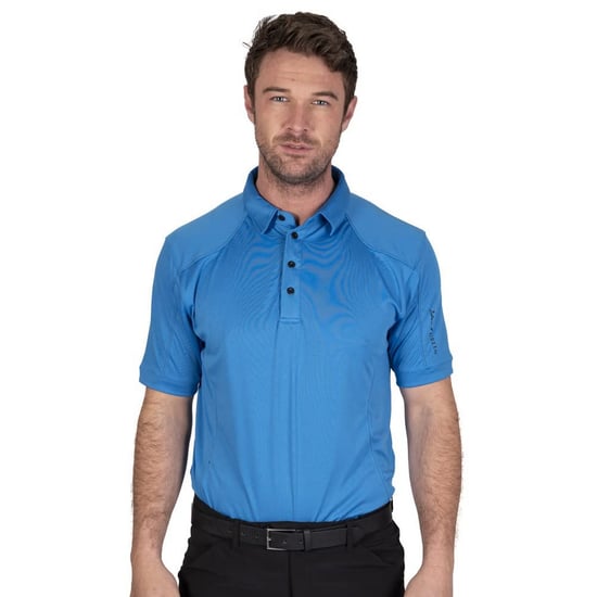 Island Green - Poloshirt Abgesteppt für Herren - Emblem (Himmelsblau) - Image 3
