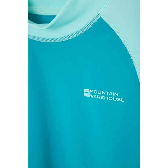 Mountain Warehouse Childrens/Kids Long-Sleeved Rash Top (Teal)