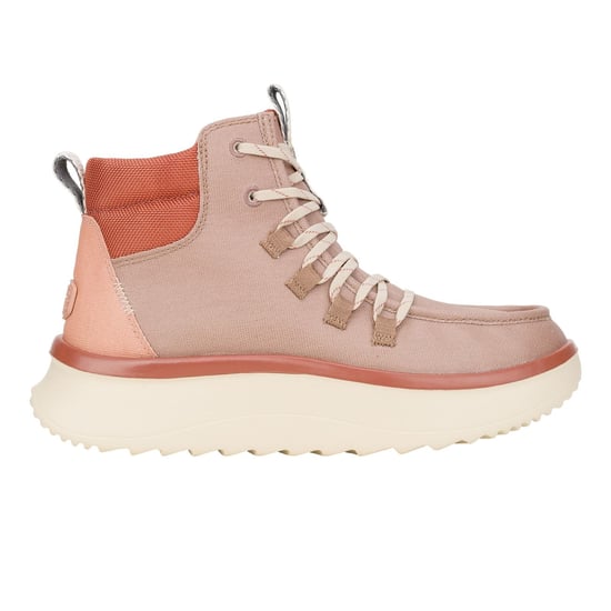 HEYDUDE Wendy Peak Apres PU beschichtetes Segeltuch Damen Wüste braun Stiefel - Image 6