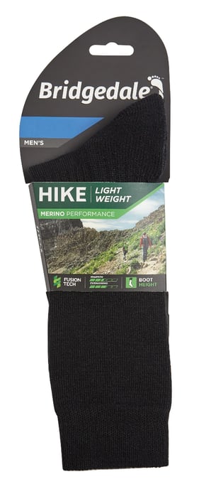Bridgedale - Herren Wandern leichte Merino Socken - Schwarz - Image 2