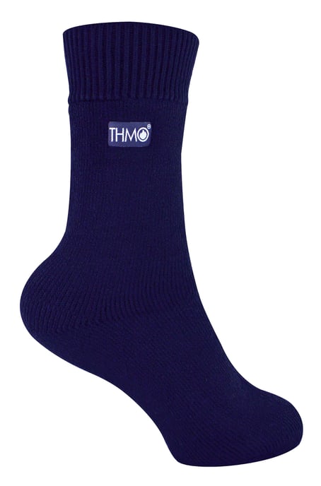 Kinder Thermosocken für den Winter | THMO | Warme flauschige Fleece-Innensocken für Jungen & Mädchen - Navy - Image 1