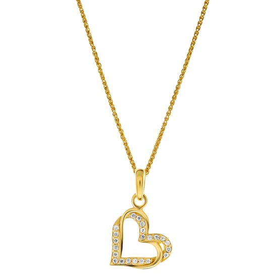 Orphelia 'Cecilia' Damen-Anhänger aus 925er Sterlingsilber mit Kette – Gold ZH-7584/G - Image 1