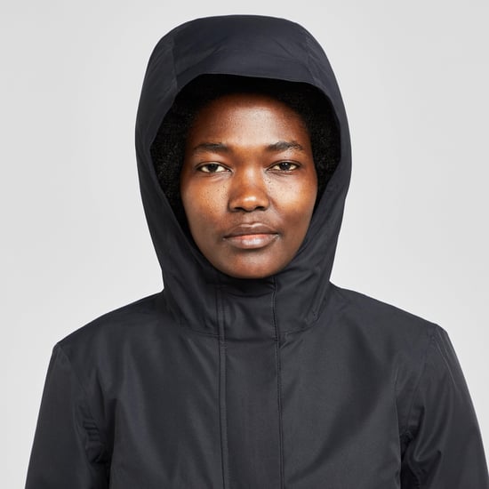 North Ridge Women's Switch Waterproof Long Length Jacket with Peaked Hood, Hiking Raincoat