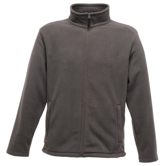 Regatta Mens Plain Micro Fleece Full Zip Jacket (Layer Lite) (Seal Grey)