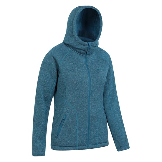 Mountain Warehouse Damen/Damen Nevis Kunstfell gefüttert Full Zip Hoodie (Teal) - Image 3