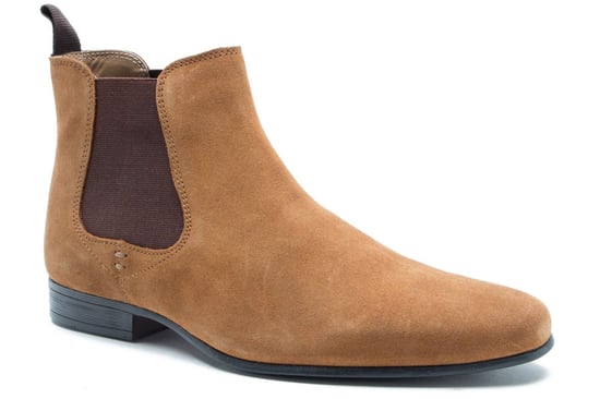 Red Tape Stanway Suede Leather Tan Mens Chelsea Boots