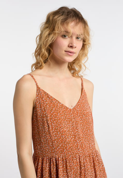 Dreimaster Kleid Damen Orange Mehrfarbig - Image 5