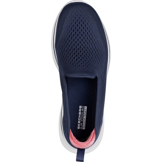 Skechers GO WALK 7 Vina Damen Textil Sneaker in Marineblau/Koralle - Image 3