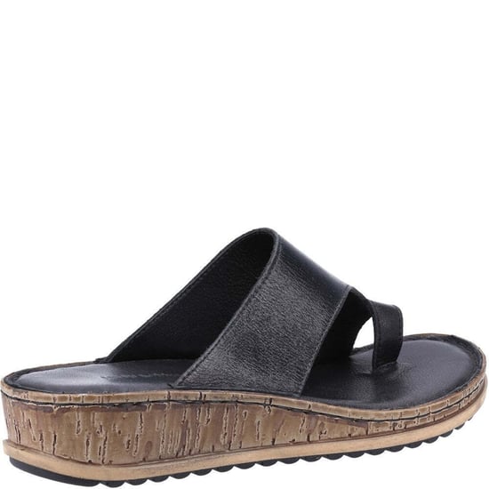 Hush Puppies Womens/Ladies Elissa Suede Sandals (Black/Cream)