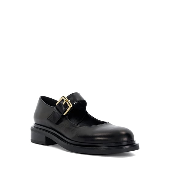 Dune Ladies Huckle - Leather Low Heel Mary Janes