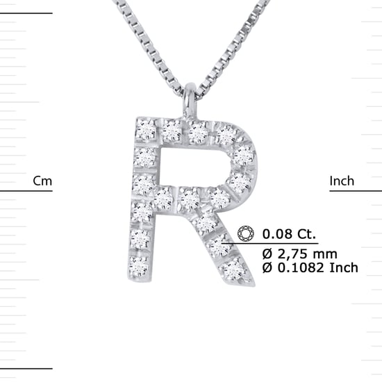 DIADEMA - Necklace with Diamonds - R -White Gold