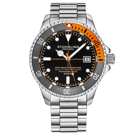 Schwarz und Orange Schweizer Automatik Depthmaster Heritage 42mm Diver - Image 1