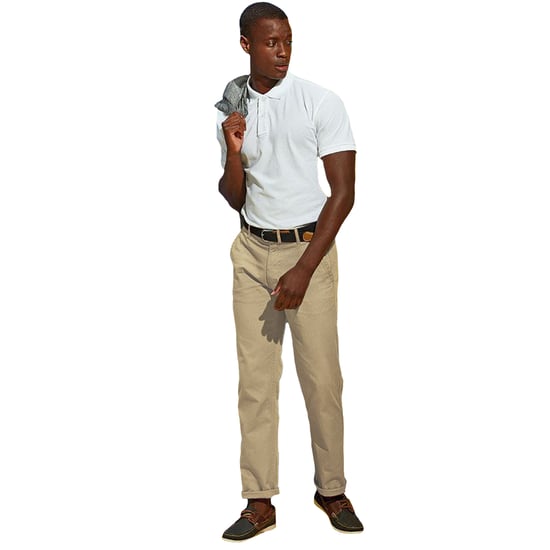 Asquith & Fox Herren Klassik Hose / Chinos (Natur) - Image 5