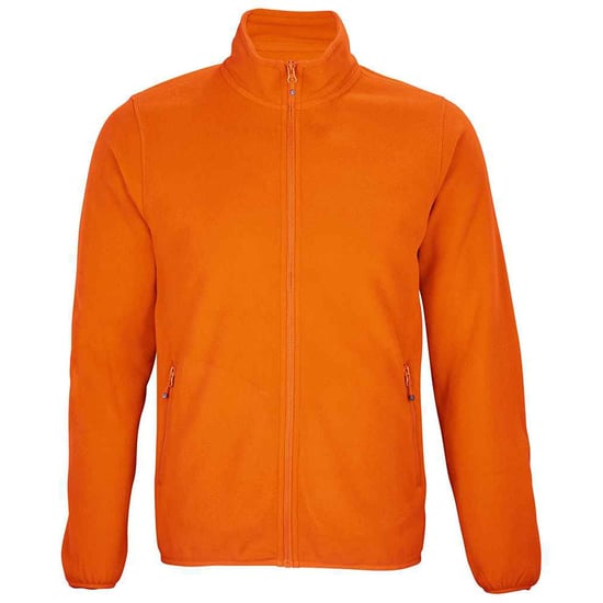 SOLS Mens Factor Recycled Fleece Jacke (Orange) - Image 1