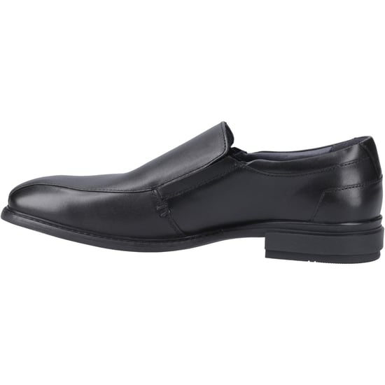 Pod Spear Leder Herren Schwarz Slip-On Schuhe - Image 4