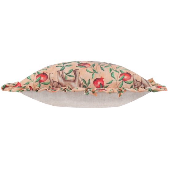 Wylder Tropics Okara Elephant Printed Ruffle Polyester Filled Cushion