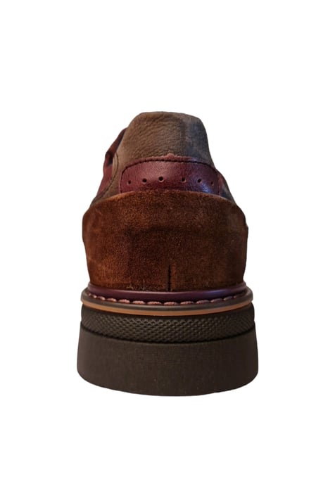 Man's Moccasin Shoe Riverty color red