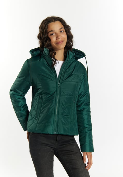 Mymo Leicht wattierte Jacke Damen dunkelgrün - Image 3