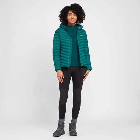OEX Women's Kintra Water Repellent & Insulated Down Jacket with Adjustable Hood