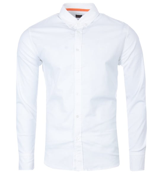BOSS Masboot Long Sleeve Oxford Shirt - White