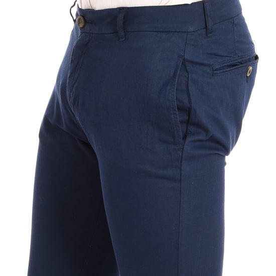 Long trousers with straight cut and hems TMT014-TL121 for men