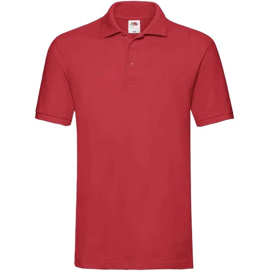 Fruit of the Loom Herren Premium Baumwolle Pique Polo Shirt (Rot) - Image 1