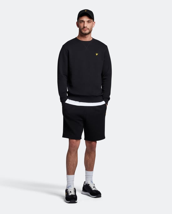 Lyle & Scott Sweatshirt mit Rundhalsausschnitt in Schwarz - Image 2