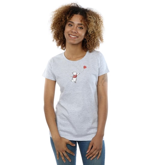Disney Womens/Ladies Winnie The Pooh Balloon Cotton T-Shirt (Sports Grey)
