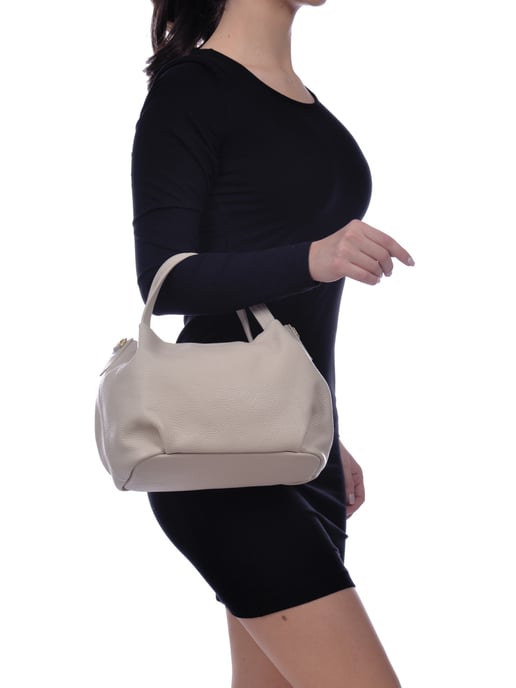 Anna Luchini SS22 AL 1437 Beige Cuir de vachette Sac - Image 5