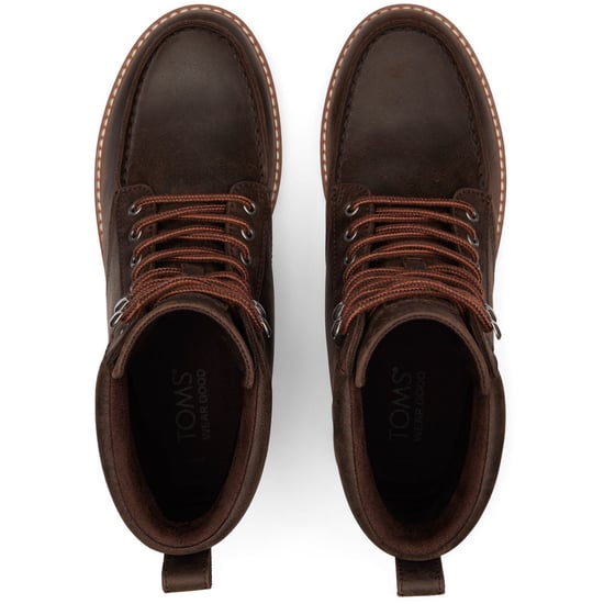 TOMS Palomar Leder Herren Stiefel Dunkelbraun - Image 4