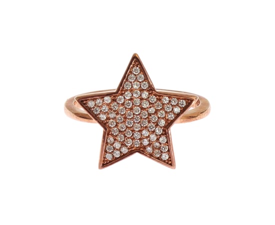 Nialaya Damen Klarer CZ Stern 925 Silberring - Image 1