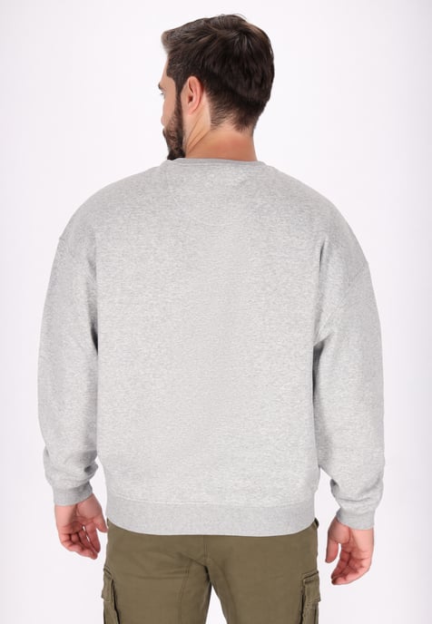 Dreimaster Sweatshirt Herren grau melange - Image 4