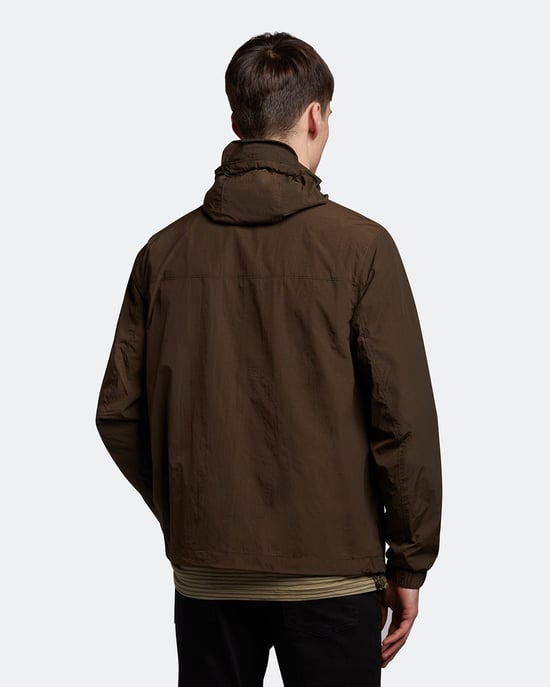 Lyle & Scott Jacke mit Kapuze und Taschen in Olive - Image 3