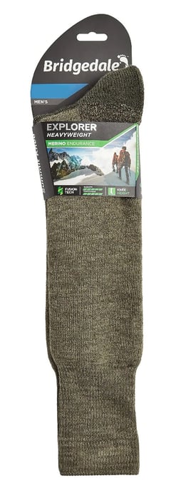 Bridgedale - Herren Kniestrümpfe aus Merinowolle - Olive - Image 2