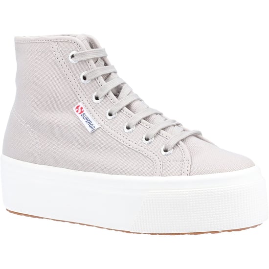 Superga 2708 HI Top Cotton Women's Grau Colomba/Weiß Avorio Stiefel - Image 1