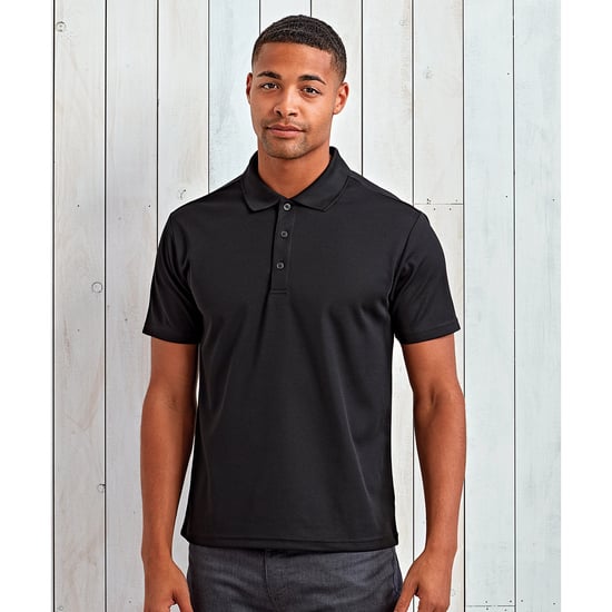 Premier Mens Sustainable Polo Shirt (Schwarz) - Image 3