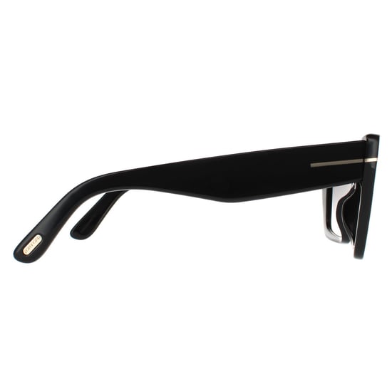 Tom Ford Cat Eye Womens Glänzend Schwarz Grau Rauch Gradient - Image 4