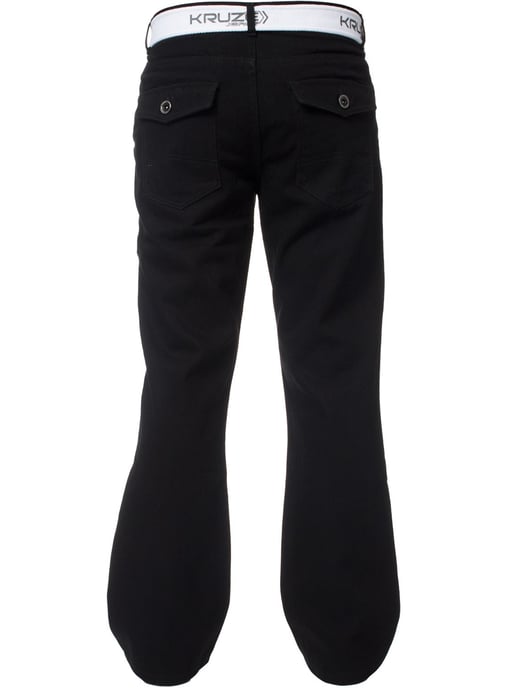 Kruze Mens Bootcut Denim Jeans