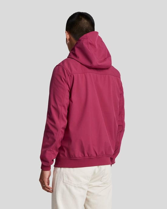 Lyle & Scott � Softshelljacke mit Fleecer�ckseite, Burgunderrot - Image 3