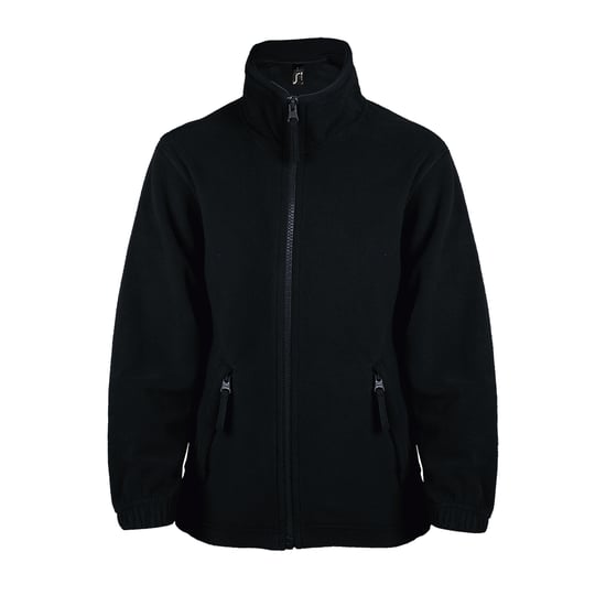 SOLS Childrens/Kids North Zip-Up Fleece Jacke (Schwarz) - Image 1