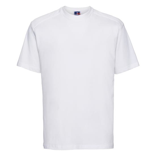 Russell Europe Herren T-Shirt mit kurzen Ärmeln aus Baumwolle (Weiß) - Image 1