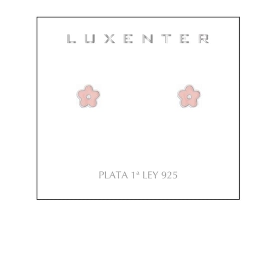 Luxenter 925 Sterling Silber rhodinierte Ohrringe - Blume - Image 2